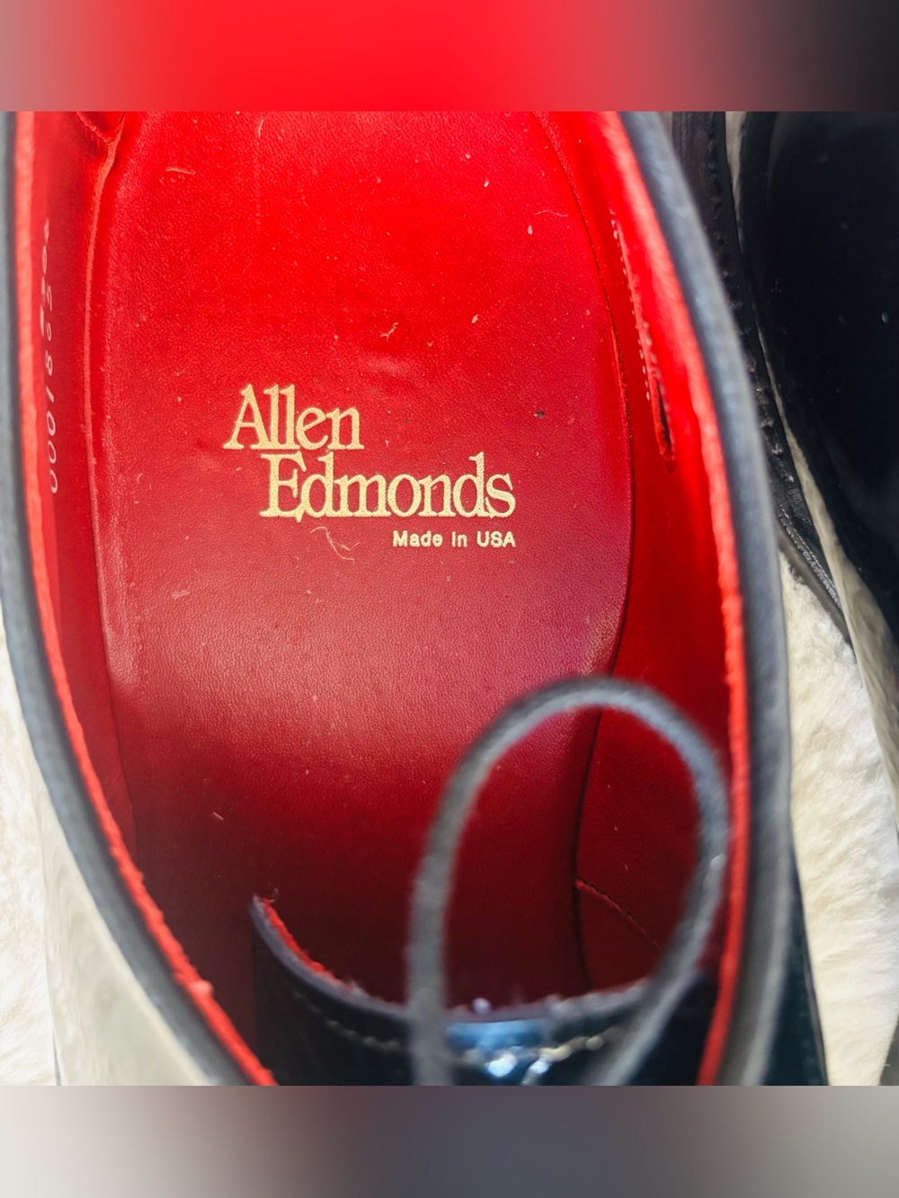 Allen Edmonds Spencer Classic Black Patent Leather Tuxedo Shoe Size: 11.5 - Picture 8 of 12